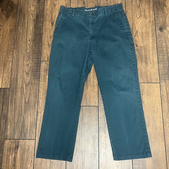 Dickies Flex Pants Men's Regular Straight 36x30 Blue Workwear Utility Carpenter - Picture 1 of 10